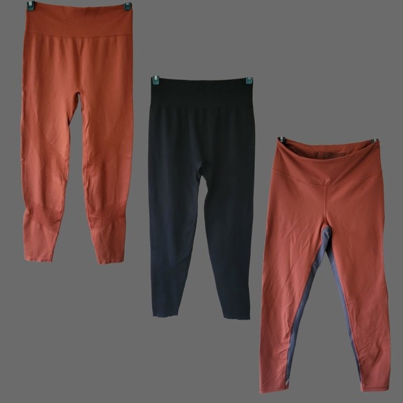 3 Victoria Secret Leggings Seamless‎ Pink Active Women's Leggings Pants L LARGE - Picture 13 of 13